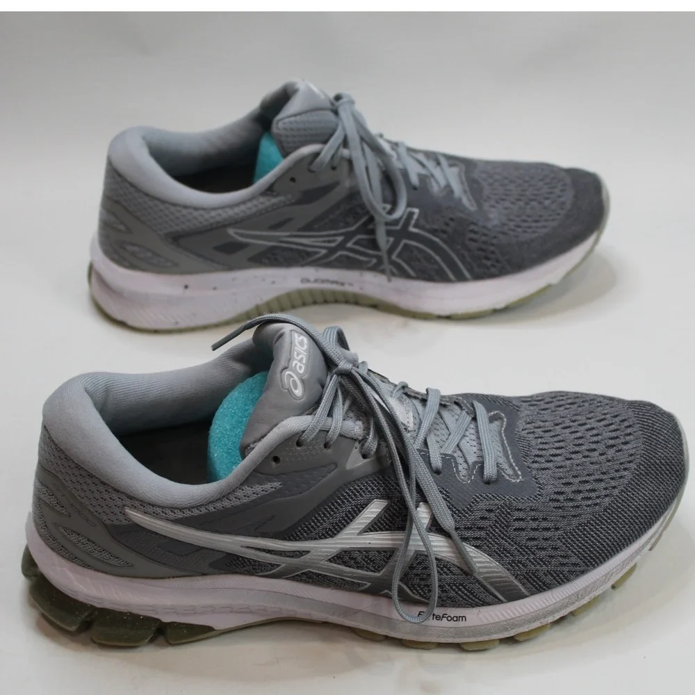 ASICS‎ GT-1000 Mens Running Shoes Grey Sz 11 FlyteFoam Duomax Sneakers